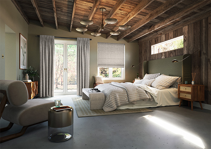 Crossform, Polished Ivory - Roman Blind - Image 6